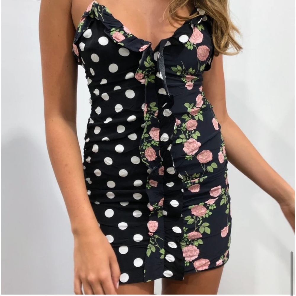 For Love & Lemons Mochi Shirred Mini Dress 🍒